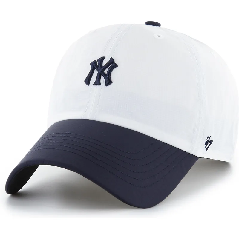 petten-gebogen-wit-verstelbaar-clean-up-vista-mini-two-tone-van-new-york-yankees-mlb-van-47-brand