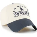bezowa-i-granatowa-regulowana-czapka-z-zakrzywionym-daszkiem-clean-up-windham-los-angeles-dodgers-mlb-od-47-brand