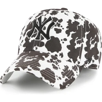 Cappellino curvo bianco regolabile Clean Up Bessie dei New York Yankees MLB di 47 Brand