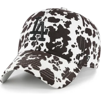 Cappellino curvo bianco regolabile Clean Up Bessie dei Los Angeles Dodgers MLB di 47 Brand