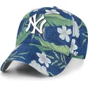 cappellino-curvo-blu-marino-regolabile-clean-up-beach-side-dei-new-york-yankees-mlb-di-47-brand