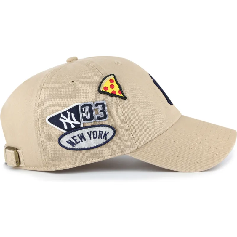 cappellino-curva-khaki-regolabile-clean-up-badges-dei-new-york-yankees-mlb-di-47-brand