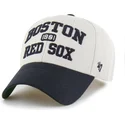 buet-beige-og-marinebla-justerbar-kasket-mvp-broke-line-fra-boston-red-sox-mlb-fra-47-brand