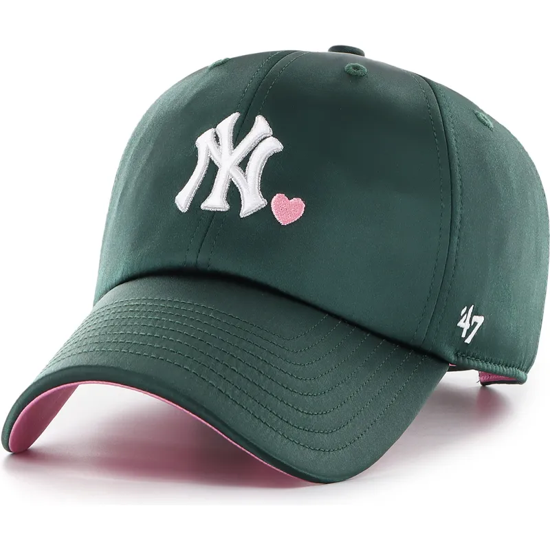 petten-gebogen-groen-verstelbaar-clean-up-with-love-van-new-york-yankees-mlb-van-47-brand