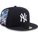 cappello-piatto-blu-marino-regolabile-59fifty-hidden-hit-dei-new-york-yankees-mlb-di-new-era