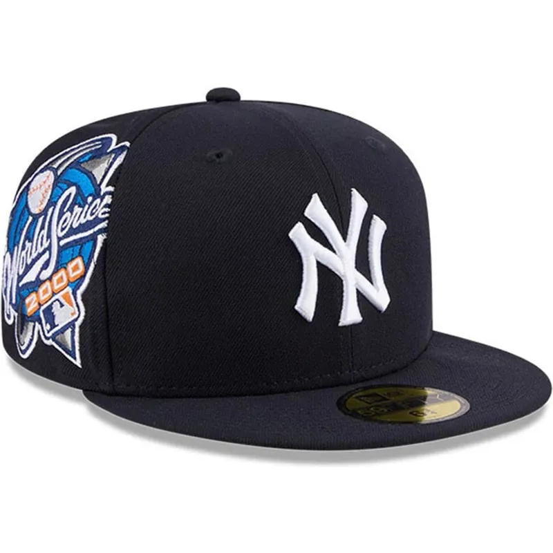 cappello-piatto-blu-marino-regolabile-59fifty-hidden-hit-dei-new-york-yankees-mlb-di-new-era