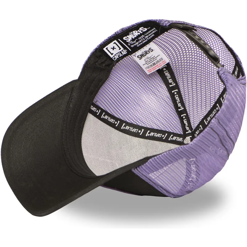 cappellino-trucker-nero-e-viola-puffo-morado-smu-craz-i-puffi-di-capslab