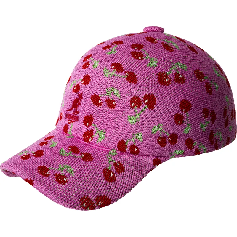 gorra-curva-rosa-ajustable-cherry-spacecap-de-kangol