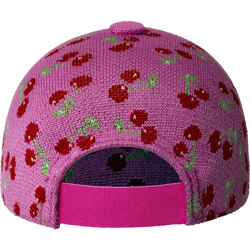 petten-gebogen-roze-verstelbaar-cherry-spacecap-van-kangol