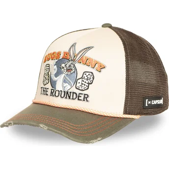 Petten gebogen bruin snapback Bugs Bunny Looney Tunes van Capslab
