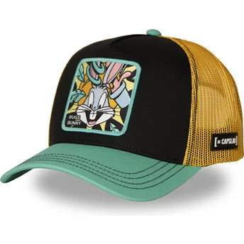 Petten gebogen multicolor snapback Bugs Bunny Looney Tunes van Capslab