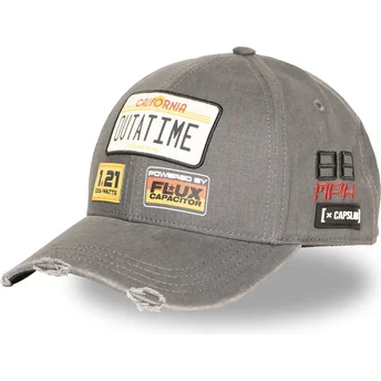 Graue gebogene Snapback-Kappe Outatime BTF1 OUTB Back To The Future von Capslab