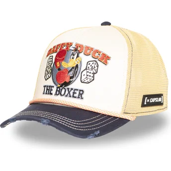 Καπέλο trucker μπεζ και ναυτικό μπλε Pato Lucas LOO13 PCSMCBB Looney Tunes της Capslab