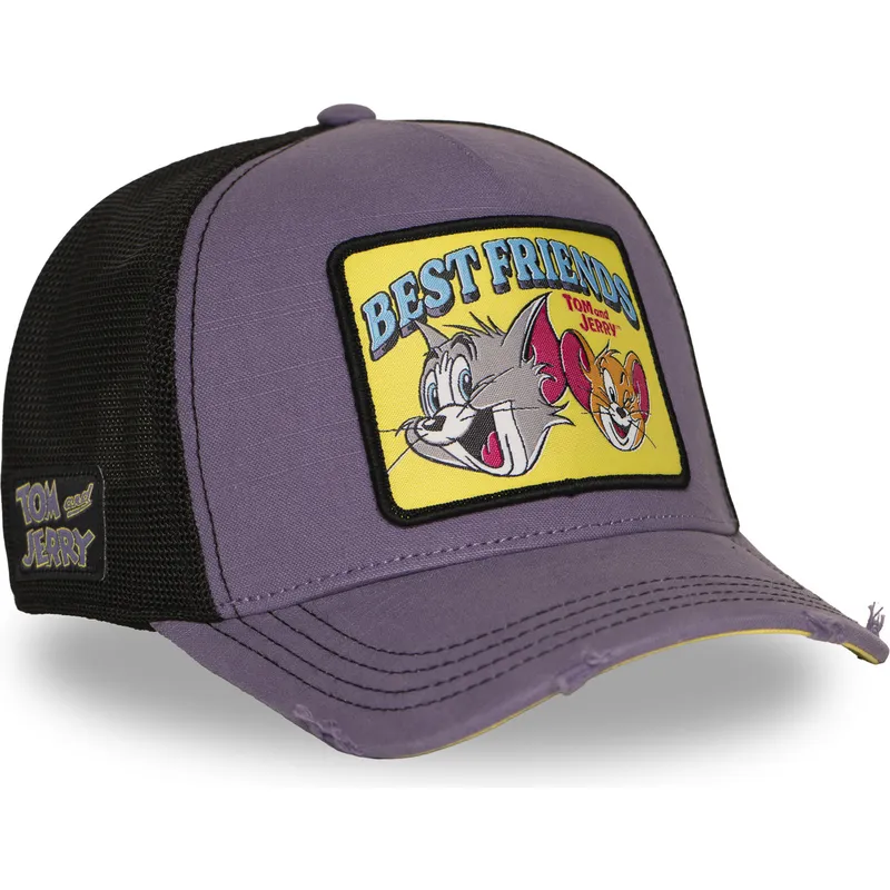 cappellino-trucker-viola-tom-e-jerry-taj8-besb-looney-tunes-di-capslab