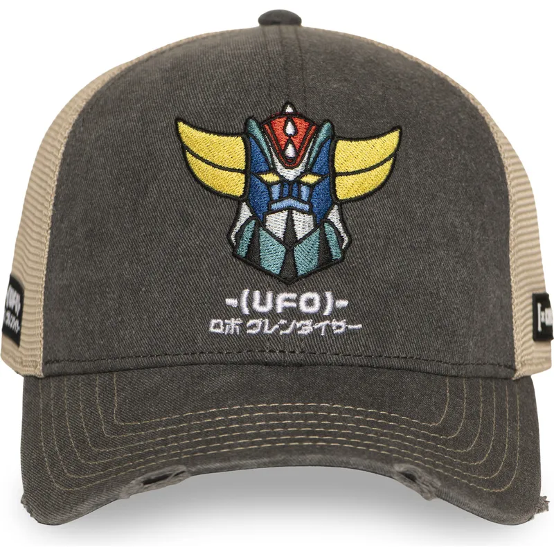 gra-og-beige-trucker-kasket-robot-grendizer-gol7-golb-fra-capslab
