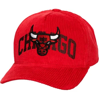 Cap gebogen red snapback Arch Stamp Pro van Chicago Bulls NBA van Mitchell & Ness