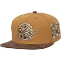 berretto-piatto-marrone-regolabile-coffee-strapback-di-toronto-raptors-nba-di-mitchell-ness