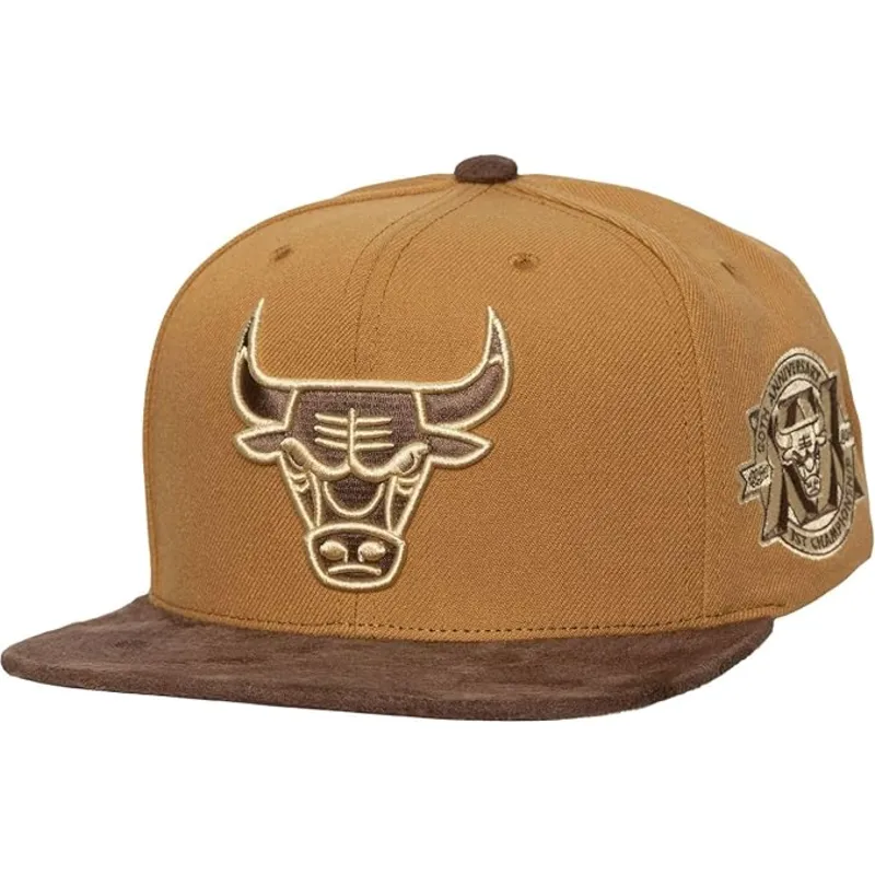 brun-justerbar-flat-cap-coffee-strapback-fra-chicago-bulls-nba-fra-mitchell-ness