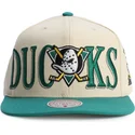 gron-og-beige-snapback-flat-cap-across-the-board-fra-anaheim-ducks-nhl-fra-mitchell-ness