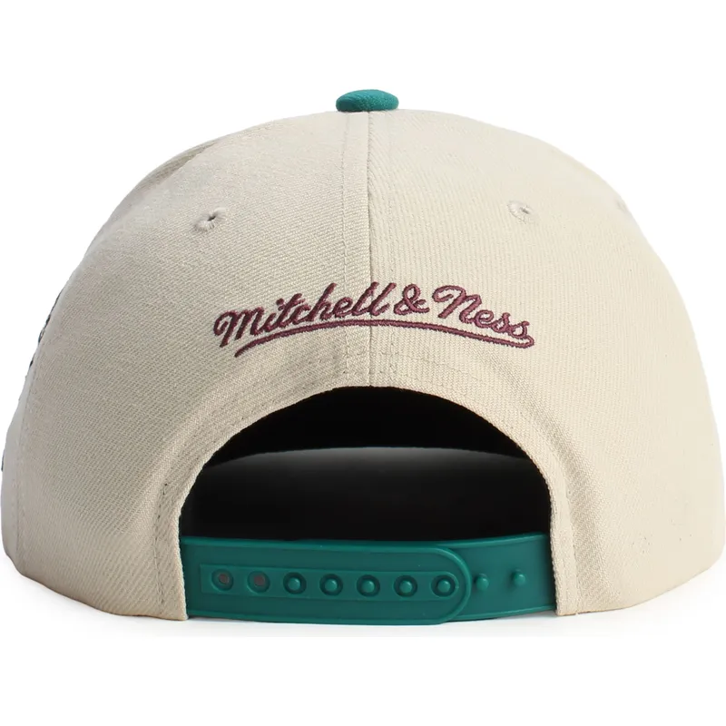 casquette-plate-verte-et-beige-snapback-across-the-board-anaheim-ducks-nhl-mitchell-ness