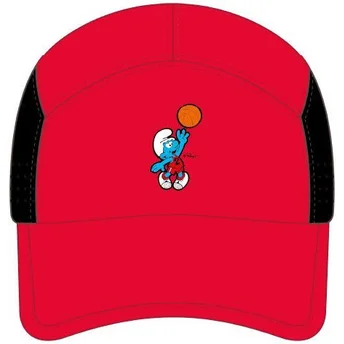 Petten gebogen rood snapback SMU2 DUNB De Smurfen van Capslab
