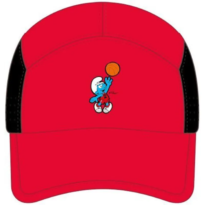 cappellino-curvo-rosso-snapback-smu2-dunb-i-puffi-di-capslab