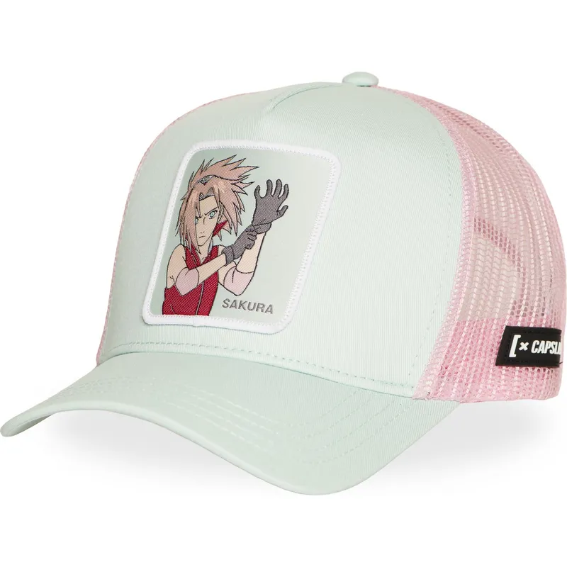 petten-gebogen-groen-snapback-sakura-haruno-naruto-van-capslab petten-gebogen-groen-snapback-sakura-haruno-naruto-van-capslab
