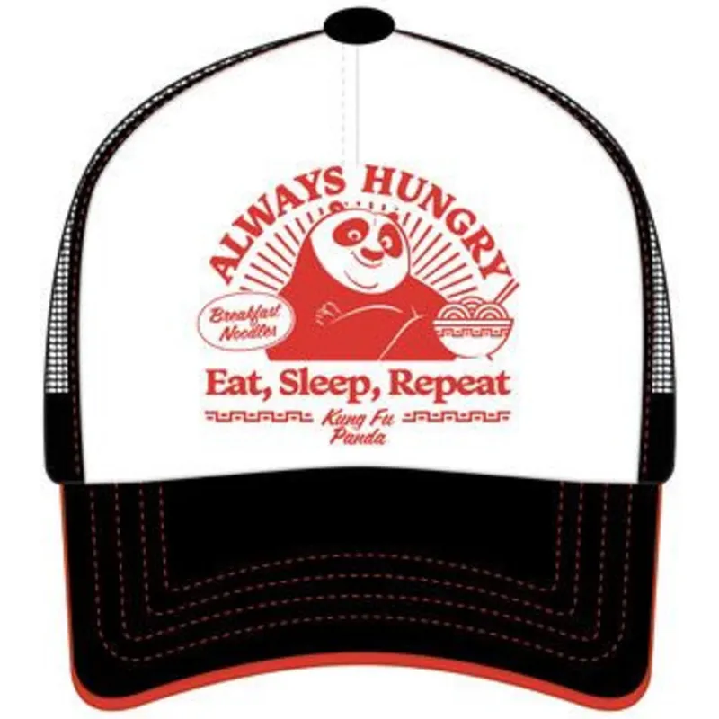 cappellino-trucker-bianco-e-nero-po-always-hungry-kfp-takb-kung-fu-panda-di-capslab