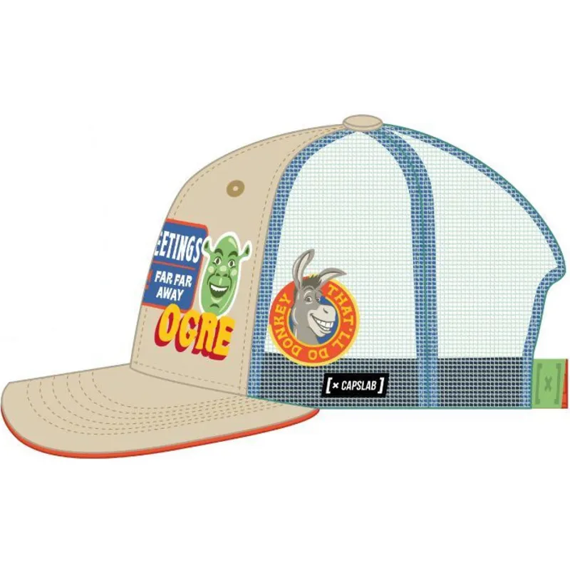 petten-gebogen-beige-snapback-shrek-shrek-van-capslab