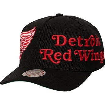 Petten gebogen zwart snapback Busted Pro van Detroit Red Wings NHL van Mitchell & Ness