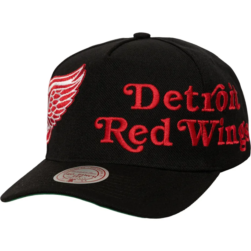 gorra-curva-negra-snapback-busted-pro-de-detroit-red-wings-nhl-de-mitchell-ness