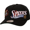petten-gebogen-zwart-snapback-busted-pro-van-philadelphia-76ers-nba-van-mitchell-ness