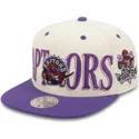 casquette-plate-violette-et-beige-snapback-across-the-board-toronto-raptors-nba-mitchell-ness