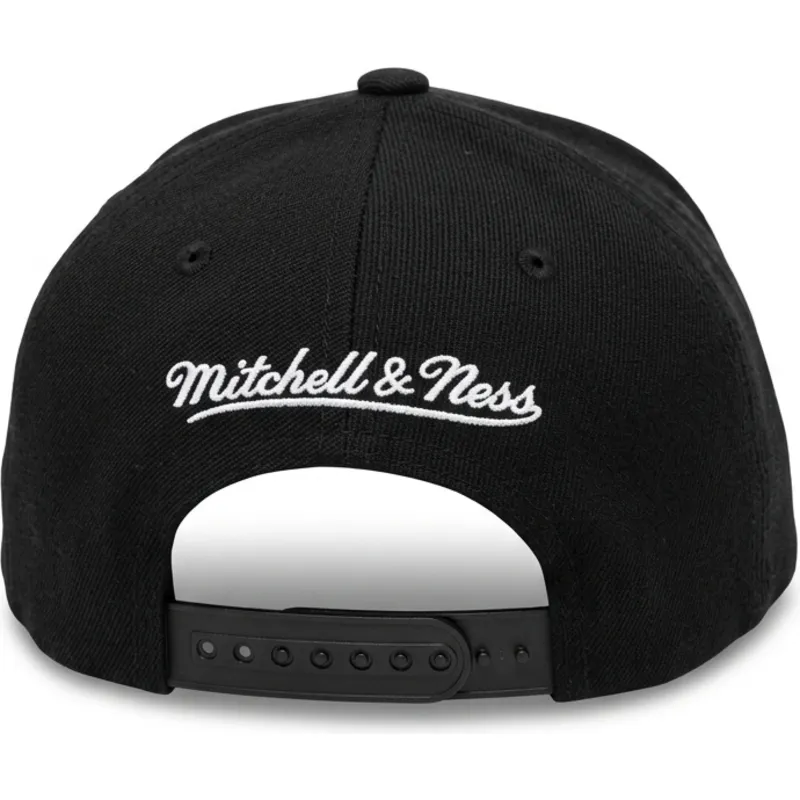 gorra-curva-negra-snapback-branded-de-mitchell-ness