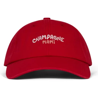 Cappellino curvo rosso regolabile Champagne mami di Pica Pica