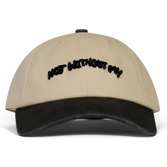 Petten gebogen beige verstelbare band Not Without My van Pica Pica