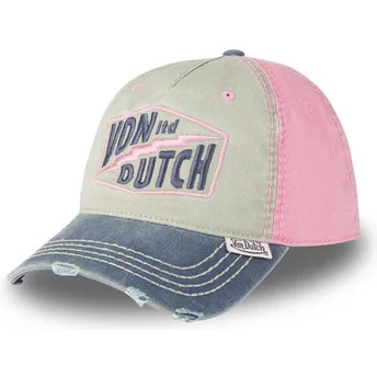 Petten gebogen meerkleurig verstelbare band RETRO11 van Von Dutch
