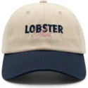 petten-gebogen-beige-marineblauw-verstelbare-band-lobster-slut-van-pica-pica