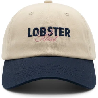 Petten gebogen beige/marineblauw verstelbaar Lobster Slut van Pica Pica