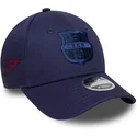 cappellino-curvo-blu-marino-snapback-per-bambino-9forty-m-crown-graphic-di-fc-barcelona-laliga-di-new-era