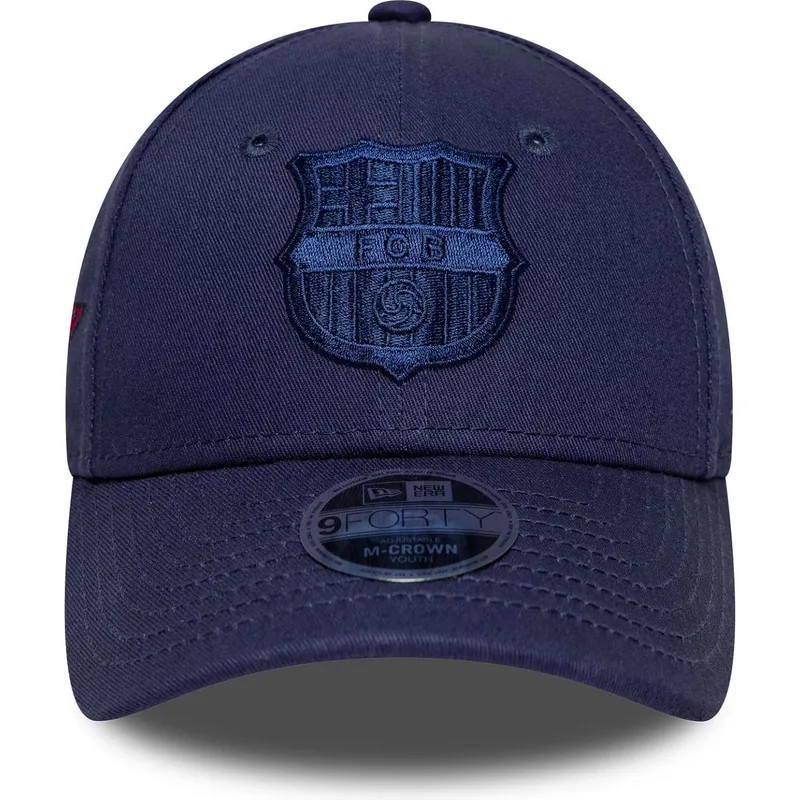 new-era-curved-brim-youth-9forty-m-crown-graphic-fc-barcelona-laliga-navy-blue-snapback-cap