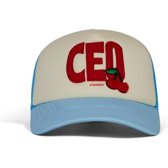Petten gebogen blauw snapback van Pica Pica