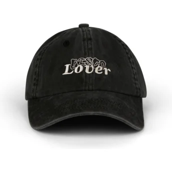 Petten gebogen zwart verstelbare band Disco Lover Distressed Washed van Pica Pica