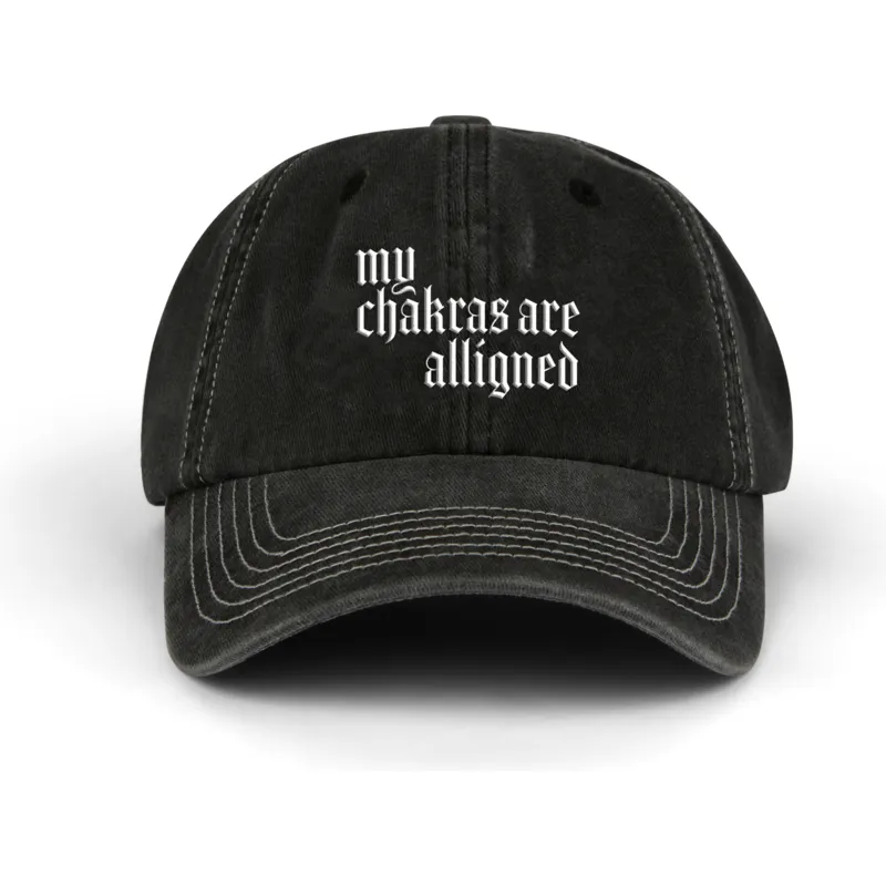 cappellino-curvo-nero-regolabile-alligned-chakras-distressed-washed-di-pica-pica