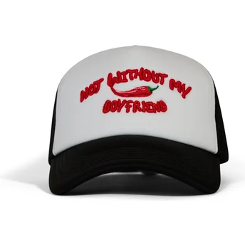 Petten gebogen zwart snapback Spicy Hot Boyfriend van Pica Pica
