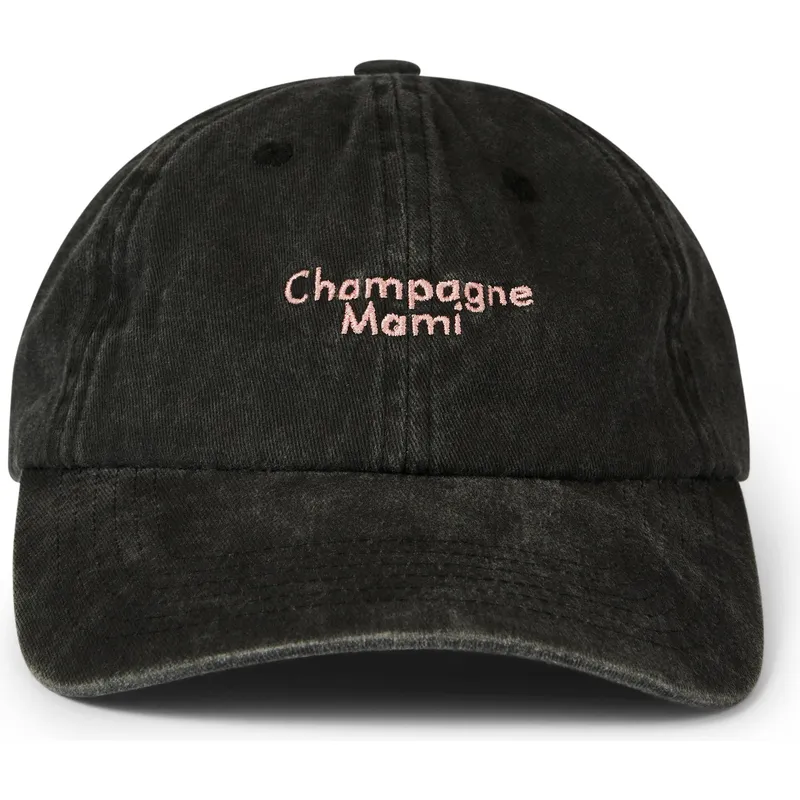 petten-gebogen-zwart-verstelbaar-champagne-mami-washed-van-pica-pica petten-gebogen-zwart-verstelbaar-champagne-mami-washed-van-pica-pica