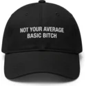 gorra-curva-negra-ajustable-not-your-average-basic-bitch-de-pica-pica