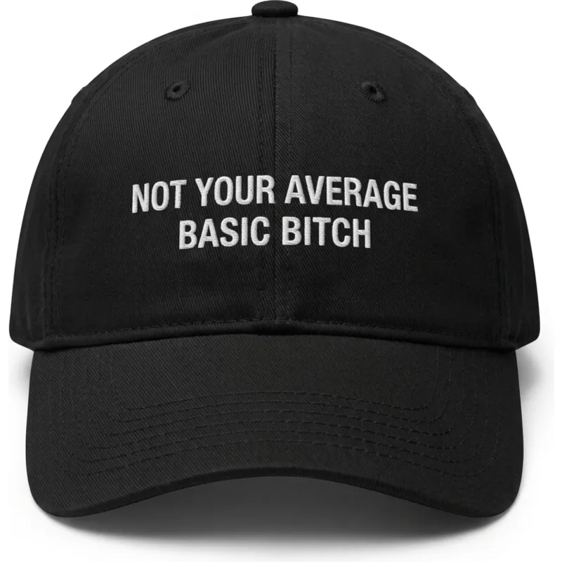 cappellino-curvo-nero-regolabile-not-your-average-basic-bitch-di-pica-pica