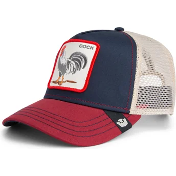 Petten gebogen marineblauw snapback gallo All American Rooster The Farm van Goorin Bros.
