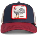 cappellino-trucker-blu-marino-gallo-all-american-rooster-di-goorin-bros